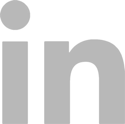 Linkedin Grey Linkedin Logo White Letters Free Transparent Png