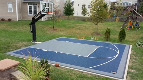 There Is Their Backyard You Can See Their Suspended Minimal Half Court