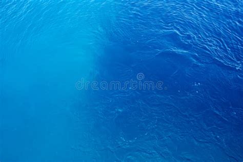 Sea Water Surface Top View Of Beautiful Turquoise Water Stock Image