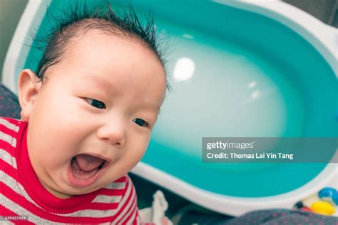 7 Months Old Baby Boy At Bath High Res Stock Photo Getty Images