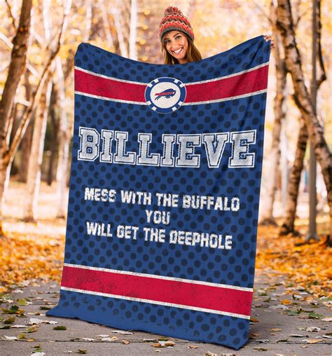 Buy Buffalo Bills American Football Team Fleece Blanket Billieve Mess