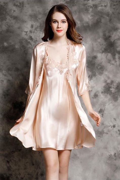Ladies Silk Nightgown Set Dress Album Satin Lingerie Bridal Lingerie Pretty Lingerie Women