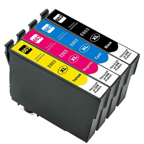 4 Ink For Epson Expression Home 603xl Xp2100 Xp2105 Xp3100 Xp3105