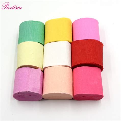 10mroll Crepe Paper Streamers Diy Paper Bouquet Curling For Home