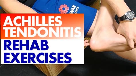 Achilles Tendonitis Rehab Exercises Axe Physio Youtube