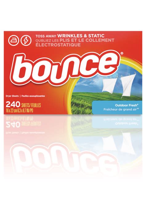Bounce Dryer Sheets Outdoor Fresh Scent 240 Pk Canadian Tire