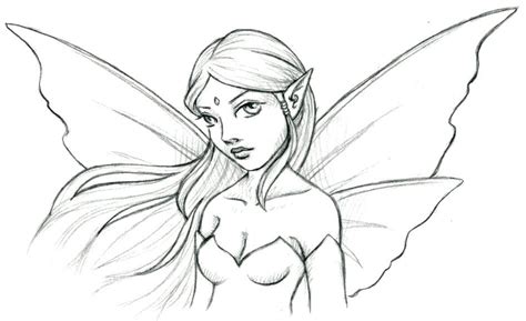 Fairy Sketch By Jefita On Deviantart