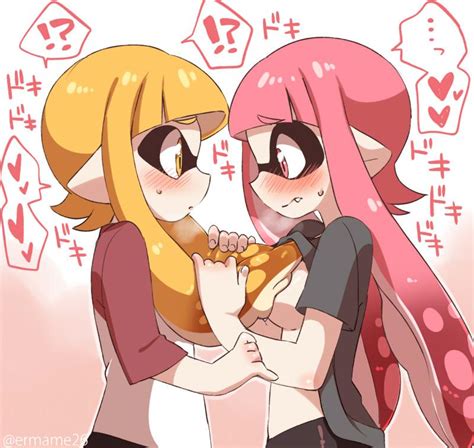 Inkling Player Character And Inkling Girl Splatoon And 1 More Drawn