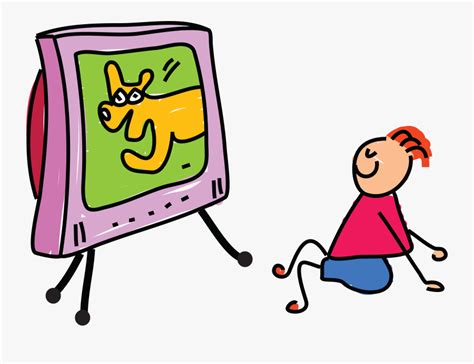 Television Show Royalty Free Clip Art Cartoon Boy Watching Tv Free