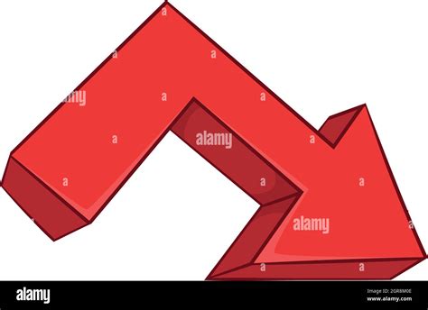 Red Broken Arrow Icon Cartoon Style Stock Vector Image And Art Alamy