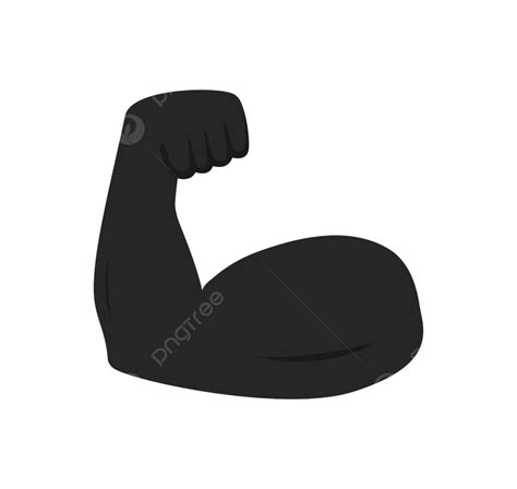 Strong Arm Silhouette Png Transparent Muscle Arm Icon Black Strong
