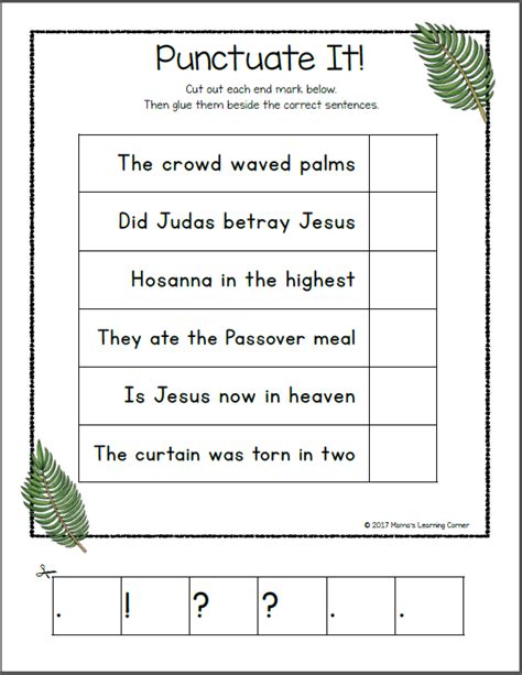 Christian Easter Worksheets For Kindergarten And First