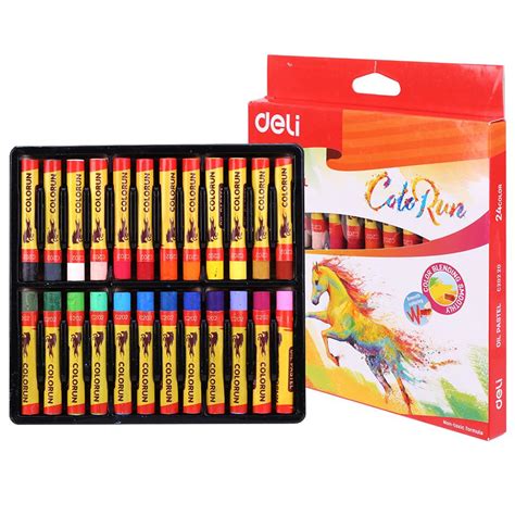 Deli Oil Pastels 24 Colours Ec20220