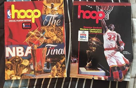 Hoop Houston Rockets 1994 And 1995 Nba Playoffs Programs 2