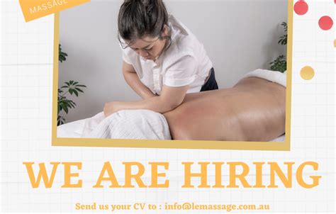 We Are Hiring Le Spa Massage Academy