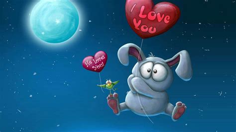 Free Download I Love You Cartoon Hd Wallpaper Of Love