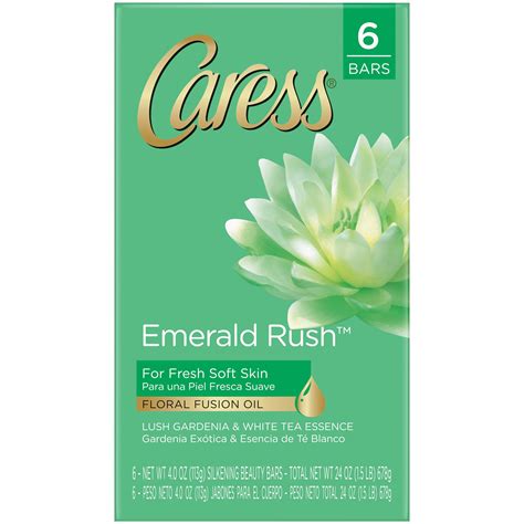 Caress Emerald Rush Beauty Bar 6 Pk Shop Cleansers And Soaps At H E B