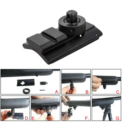 Rifle Sling Swivel Stud To Picatinny Rail Bipod Mount Adapter Connector