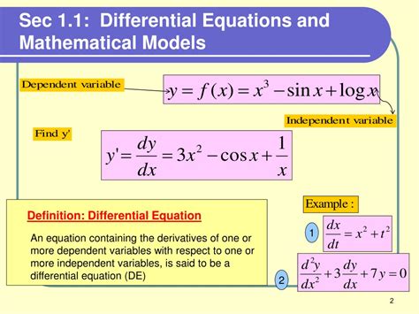 Ppt Chapter 1 First Order Differential Equations Powerpoint