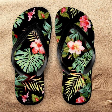 hawaii flip flops hawaii palms tropical flip flops hawaii etsy hawaiian flip flops
