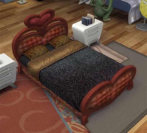 2 To 4 More Romantic Than You Double Bed By Biguglyhag At Simsworkshop