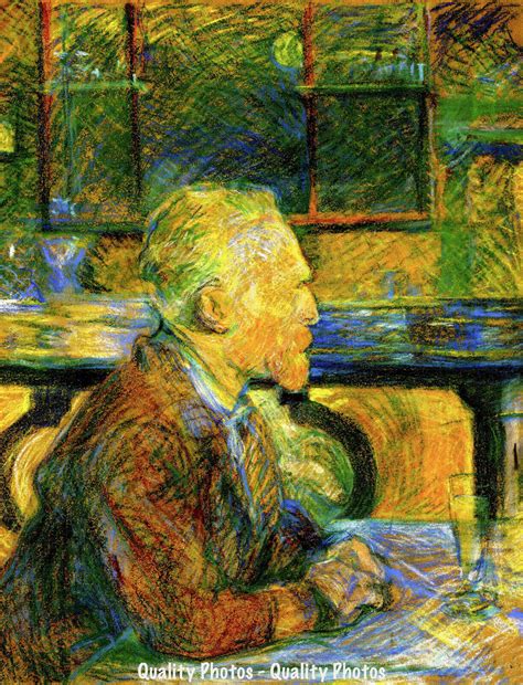 Vincent Van Gogh Drinking Absinthe 85x11 Photo Print Toulouse Lautrec