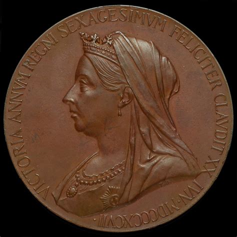 1897 Queen Victoria Official Diamond Jubilee Large Bronze Medal