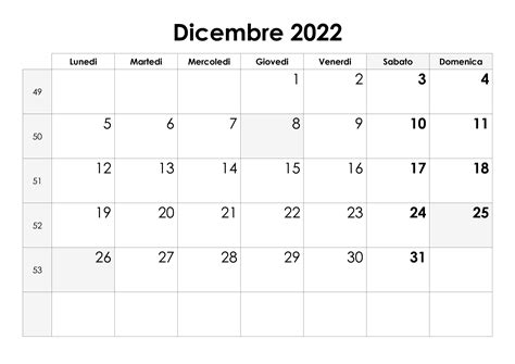 Calendario Dicembre 2022 Calendariosu
