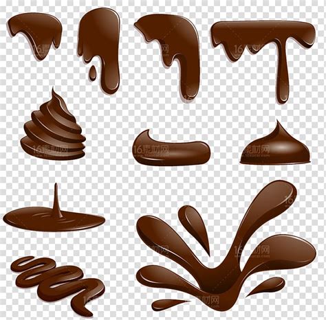 Chocolate Art Illustration Chocolate Ice Cream Melting Dripping