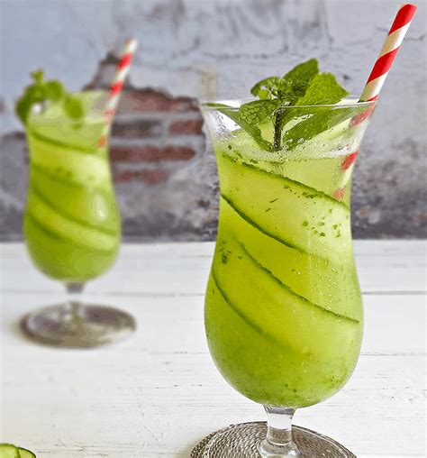 Cucumber And Mint Cooler Mocktail Feed Your Sole