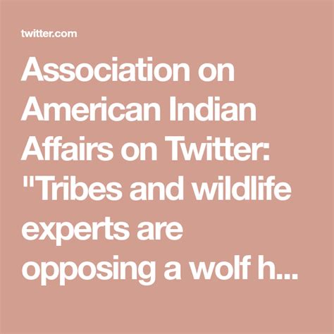 Association On American Indian Affairs On Twitter American Indians