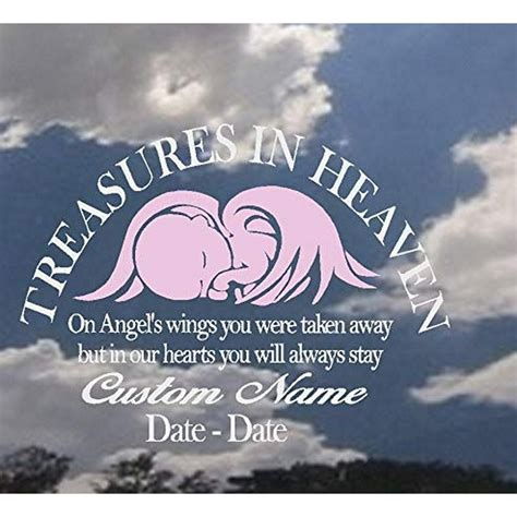 Memory Of Decal On Angels Wings You Were Taken Away Custom Name And