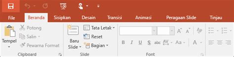 Di Mana Menu Dan Toolbar PowerPoint