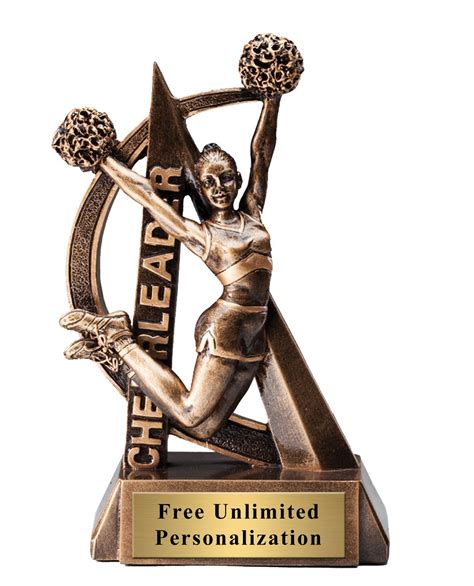 Ultra Action Cheerleader Trophy Medals Award