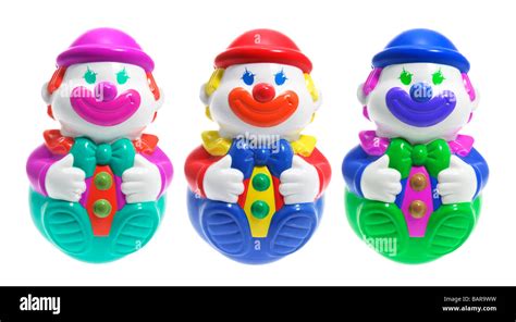 Roly Poly Toy Clowns Stock Photo Alamy