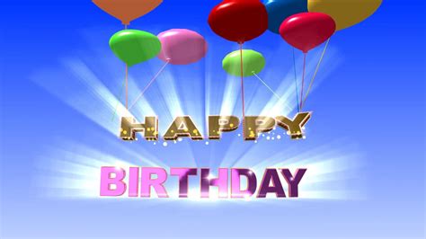 Happy Birthday Background Video Animation Hd Youtube