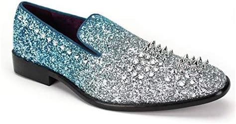 After Midnight 6860 Mens Smoker Shoe With Fading Glitter And Spikes