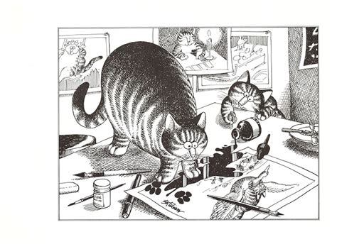 Kliban Cats Vintage Original Print Cat Spills Ink All Artwork Etsy