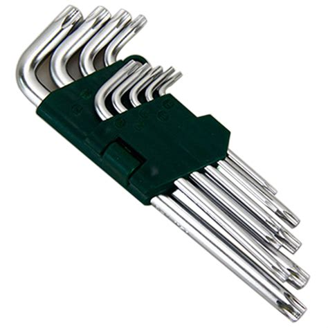 Universal 9pcs Inches Hex Allen Key Set L Shape Allen Wrench Key