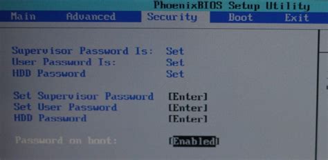 Enable Bios Passwords For Extra Security