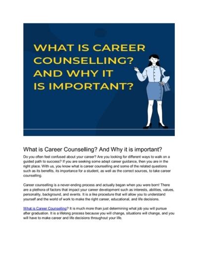 What Is Career Counselling And Why It Is Important