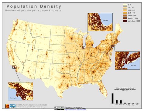 U S Population Density Map World Map