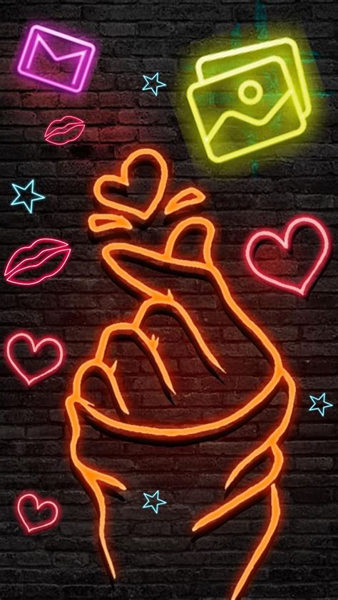 1920x1080px 1080p Free Download Neon Led Love Themes And For Android Neon Love Hd Phone