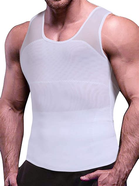 100 Original Free Delivery Gynecomastia Shirt Men Shapewear To Hide Man Boobs Moobs Shapewear