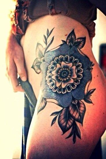 Girl Hip Blue Flowers Tattoos Tattoomagz Tattoo Designs Ink