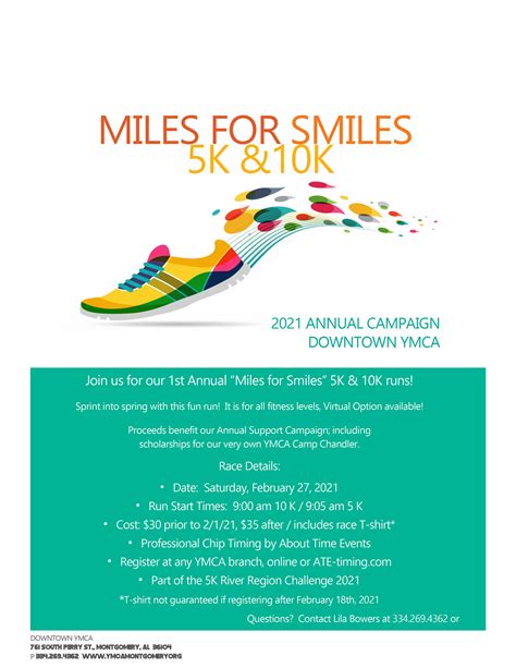 Miles For Smiles 5k And 10k In Montgomery Al Details Registration