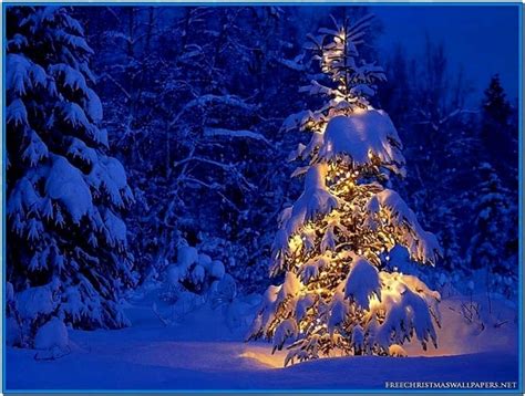 Christmas Tree Snow Screensaver Download Free