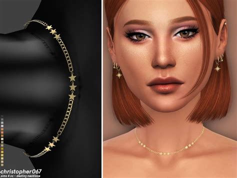 Destiny Necklace Christopher067 Sims 4 Piercings Sims Sims 4