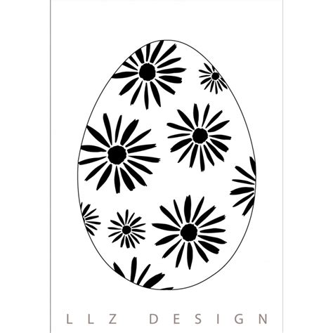 Make Fine Easter Egg Print With Llz Stencils On Fabric Paper Cardboard