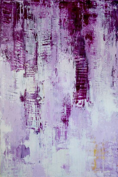 Large Original Abstract Painting Purple Painting Textured Art Purple
